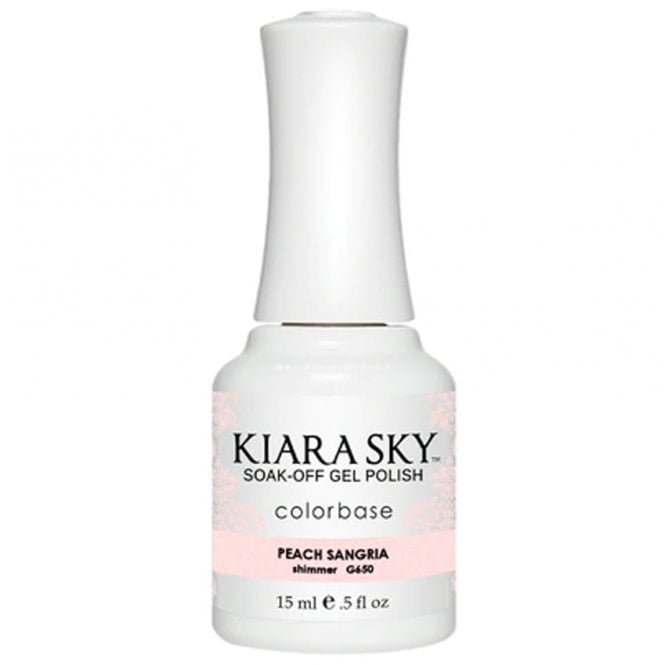 Kiara Sky Soak Off Cruelty Free Gel Polish - Peach Sangria 15ml (G650)
