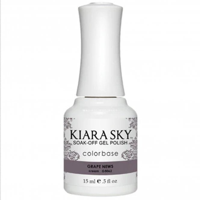 Kiara Sky Soak Off Cruelty Free Gel Polish - Grape News! 15ml (G5062)