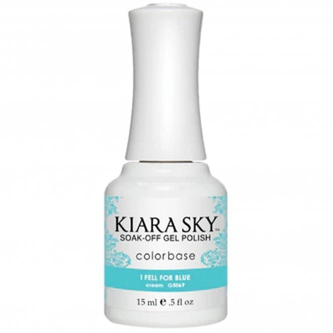 Kiara Sky Soak Off Cruelty Free Gel Polish - I Fell For Blue 15ml (G5069)