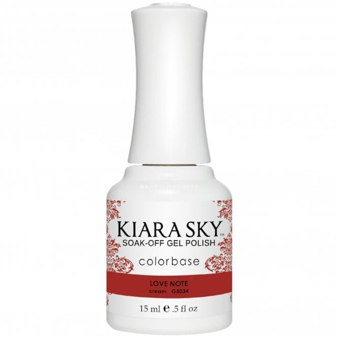 Kiara Sky Soak Off Cruelty Free Gel Polish - Love Note 15ml (G5034)