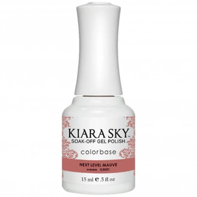 Kiara Sky Soak Off Cruelty Free Gel Polish - Next Level Mauve 15ml (G5051)