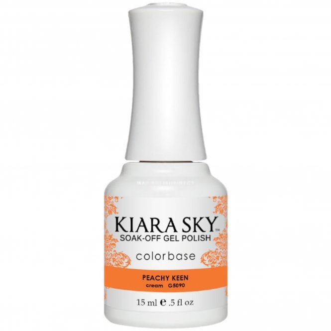 Kiara Sky Soak Off Cruelty Free Gel Polish - Peachy Keen 15ml (G5090)