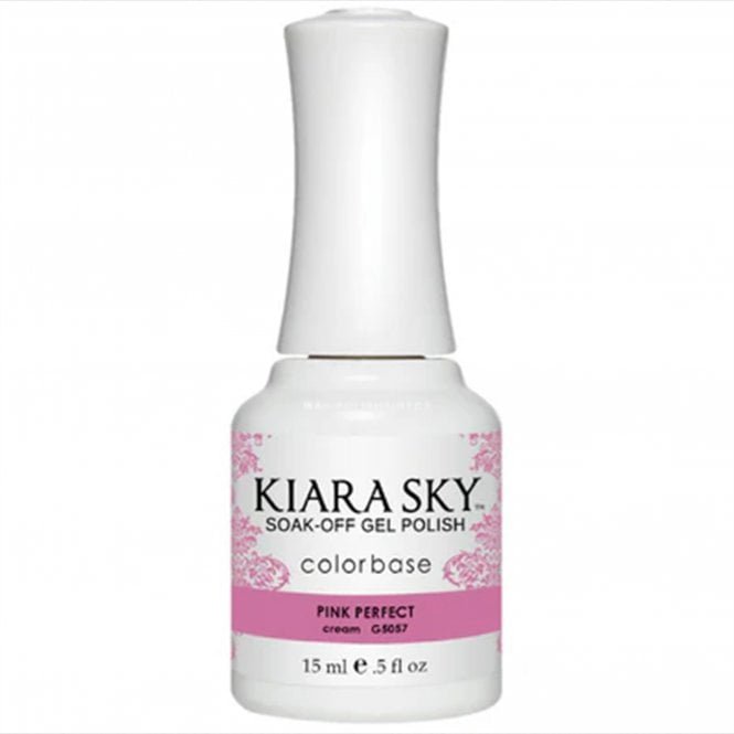 Kiara Sky Soak Off Cruelty Free Gel Polish - Pink Perfect 15ml (G5057)
