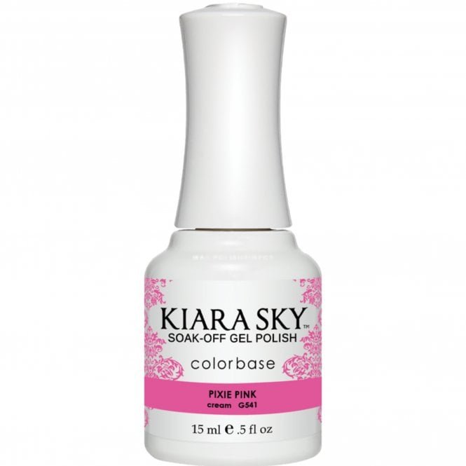 Kiara Sky Soak Off Cruelty Free Gel Polish - Pixie Pink 15ml (G541)