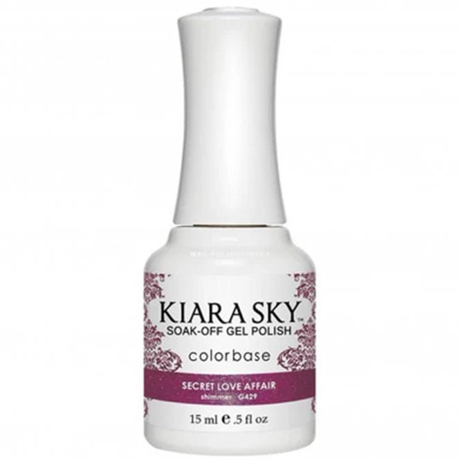Kiara Sky Soak Off Cruelty Free Gel Polish - Secret Love Affair 15ml (G429)