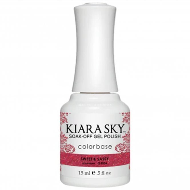 Kiara Sky Soak Off Cruelty Free Gel Polish - Sweet & Sassy 15ml (G5036)