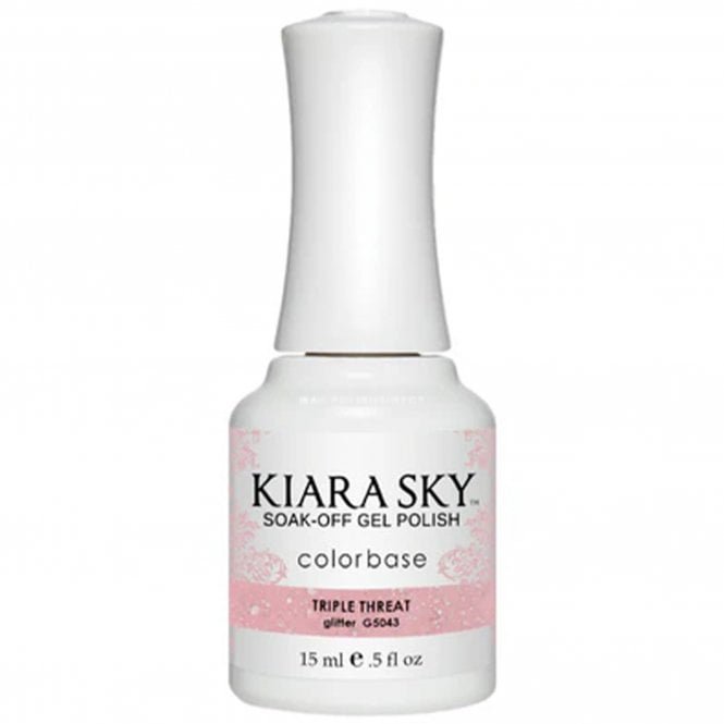 Kiara Sky Soak Off Cruelty Free Gel Polish - Triple Threat 15ml (G5043)