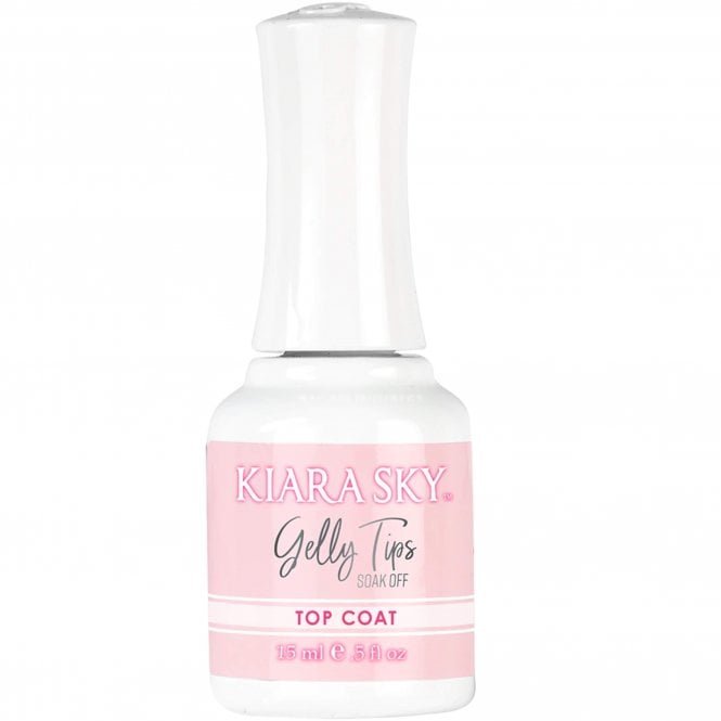 Kiara Sky Soak Off False Gelly Tips - Step 4 - Top Coat 15ml (GTTC)