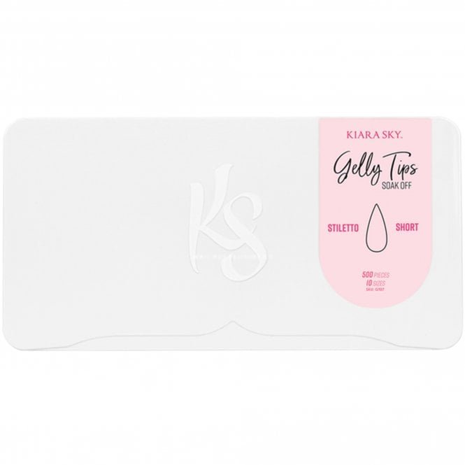 Kiara Sky Soak Off False Nails Gelly Tips - Stiletto (Short) (500 Pieces) (GT07)