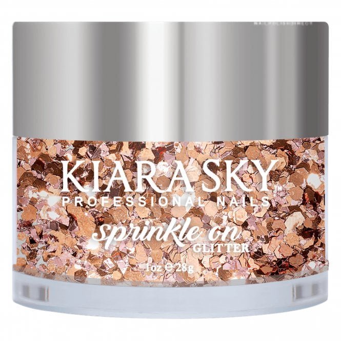 Kiara Sky Sprinkle On 3D Nail Glitters - Finer Things 28g (SP248)