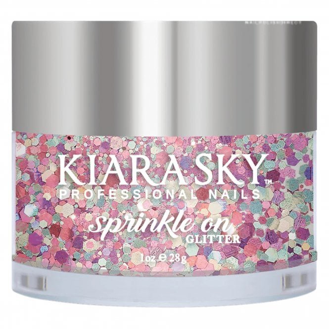 Kiara Sky Sprinkle On 3D Nail Glitters - I Don't Pink So 28g (SP245)
