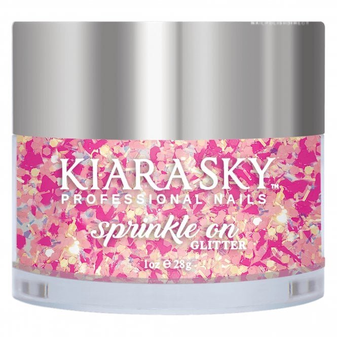Kiara Sky Sprinkle On 3D Nail Glitters - Sweet Talk 28g (SP240)