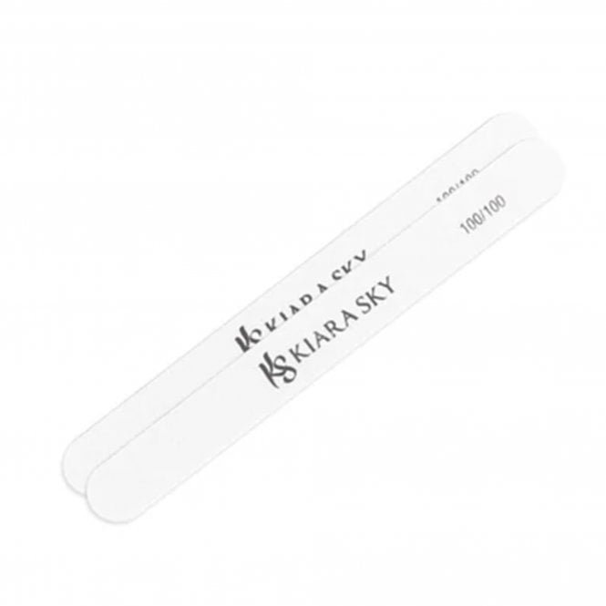 Kiara Sky Straight Nail Files - 100/100 grit (pack of 5)