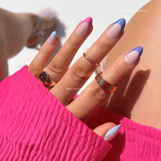Kiara Sky Xpress Acrylic Press On Nails - Berry Cool (XPAS08)