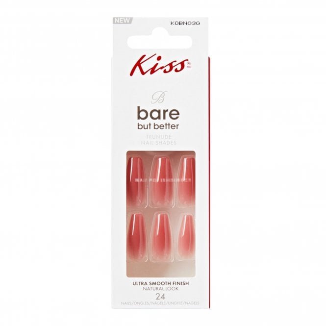Kiss Inc. Bare But Better False Nails - Blank Space (24 Nails & Adhesive 2g)