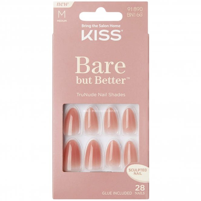 Kiss Inc. Bare But Better False Nails - Fairest Nude (BN16G)(1 x 2g)