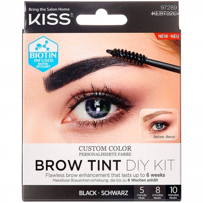 Kiss Inc. Brow Tint DIY Kit - Black (2 x 10ml)