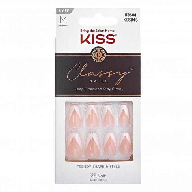 Kiss Inc. Classy False Nails - Silk Dress (28 Nails & Adhesive 2g)
