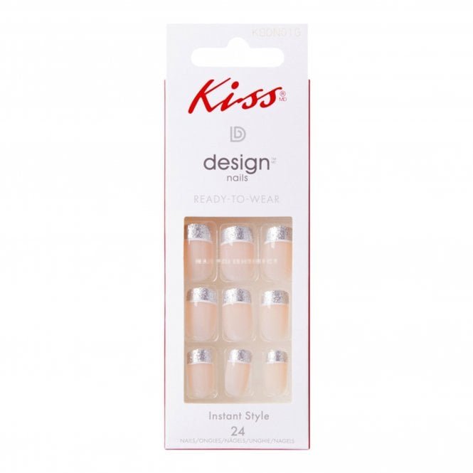 Kiss Inc. Design Colour False Nails - Love Injection (24 Nails & Adhesive 2g)