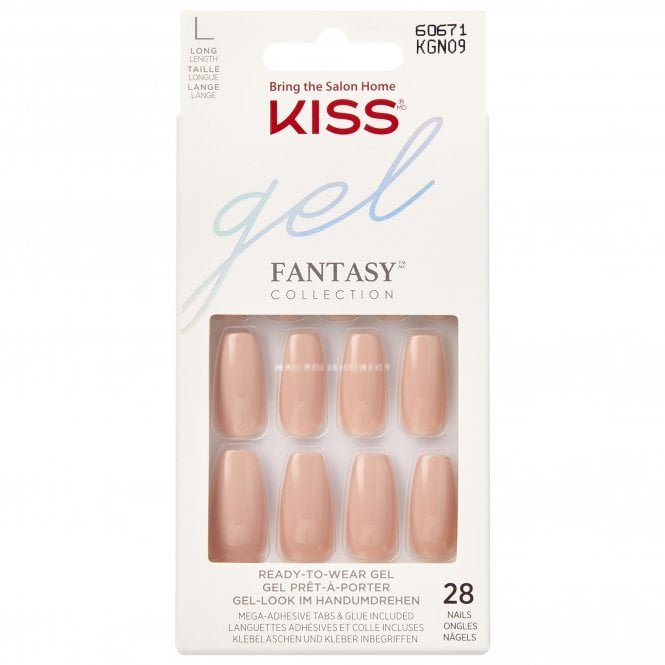 Kiss Inc. Gel Fantasy False Nails - AB Fab (28 Nails & Adhesive 2g)
