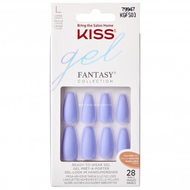 Kiss Inc. Gel Fantasy Sculpted False Nails - Night After (28 Nails & Adhesive 2g)