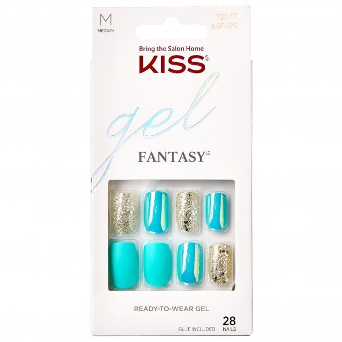 Kiss Inc. Glam Fantasy False Nails - Trampoline (28 Nails & Adhesive 2g)