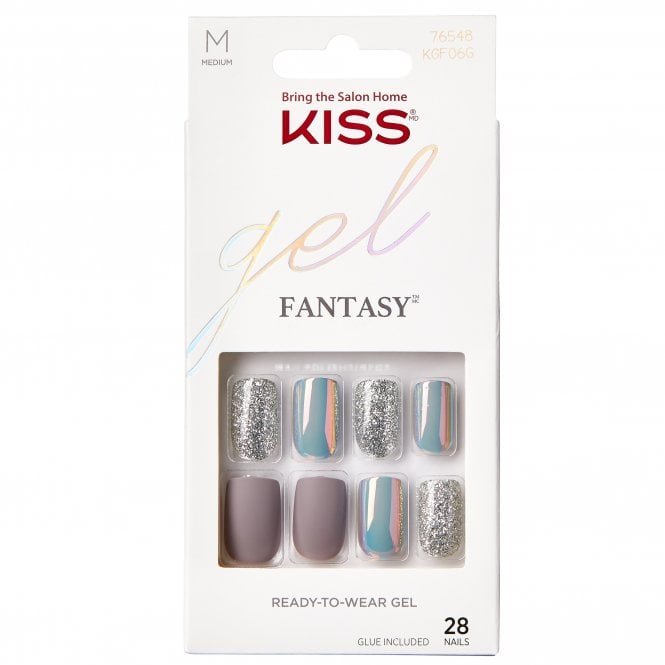 Kiss Inc. Glam Fantasy False Nails - Wake Up Call (28 Nails & Adhesive 2g)