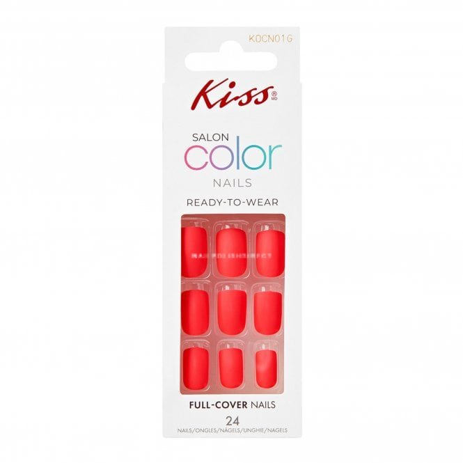 Kiss Inc. Salon Colour False Nails - Selfie Stick (24 Nails & Adhesive 2g)