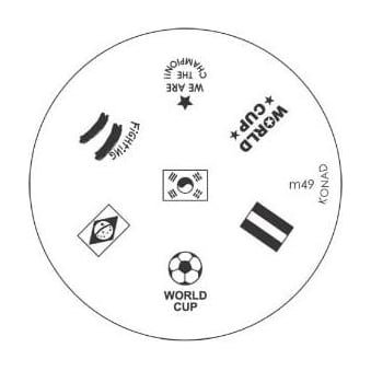 Konad - Stamping Nail Art -Image Plate Stencil M49