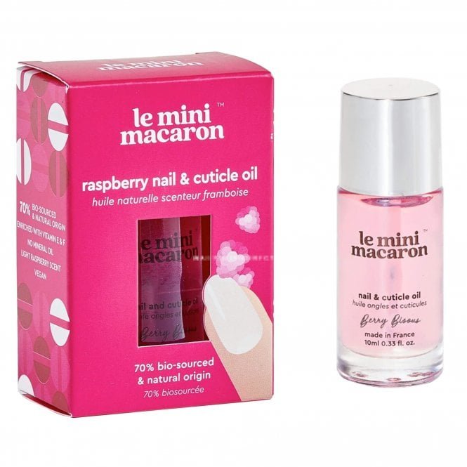 Le Mini Macaron Berry Bisous - Raspberry Cuticle Oil 10ml