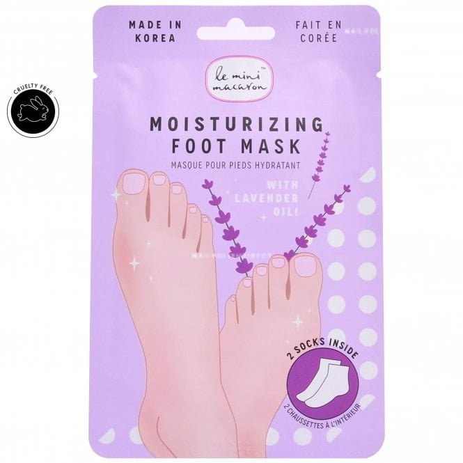 Le Mini Macaron Cruelty-Free Moisturizing Foot Mask - Lavender 8ml