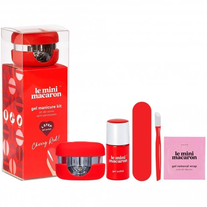 Le Mini Macaron HEMA & TPO Free Gel Manicure Kit - Cherry Red (1x8.5ml)