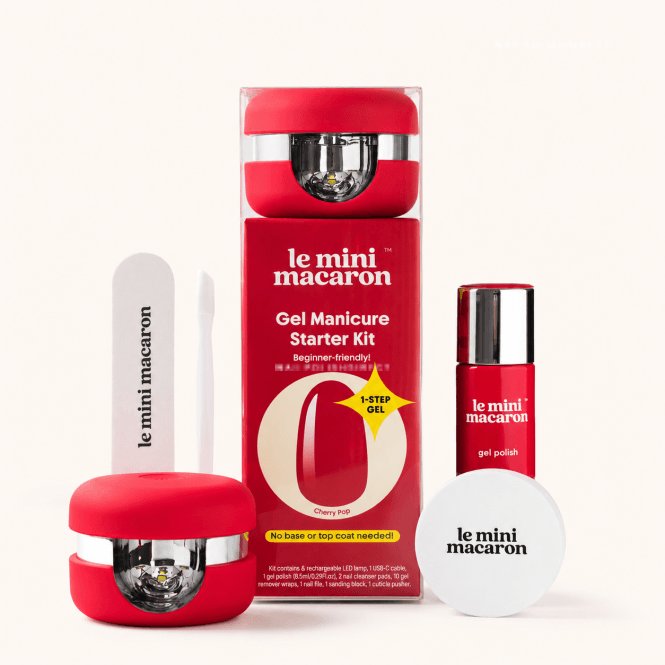 Le Mini Macaron HEMA & TPO Free Gel Manicure Kit - Cherry Pop (1 x 8.5ml)