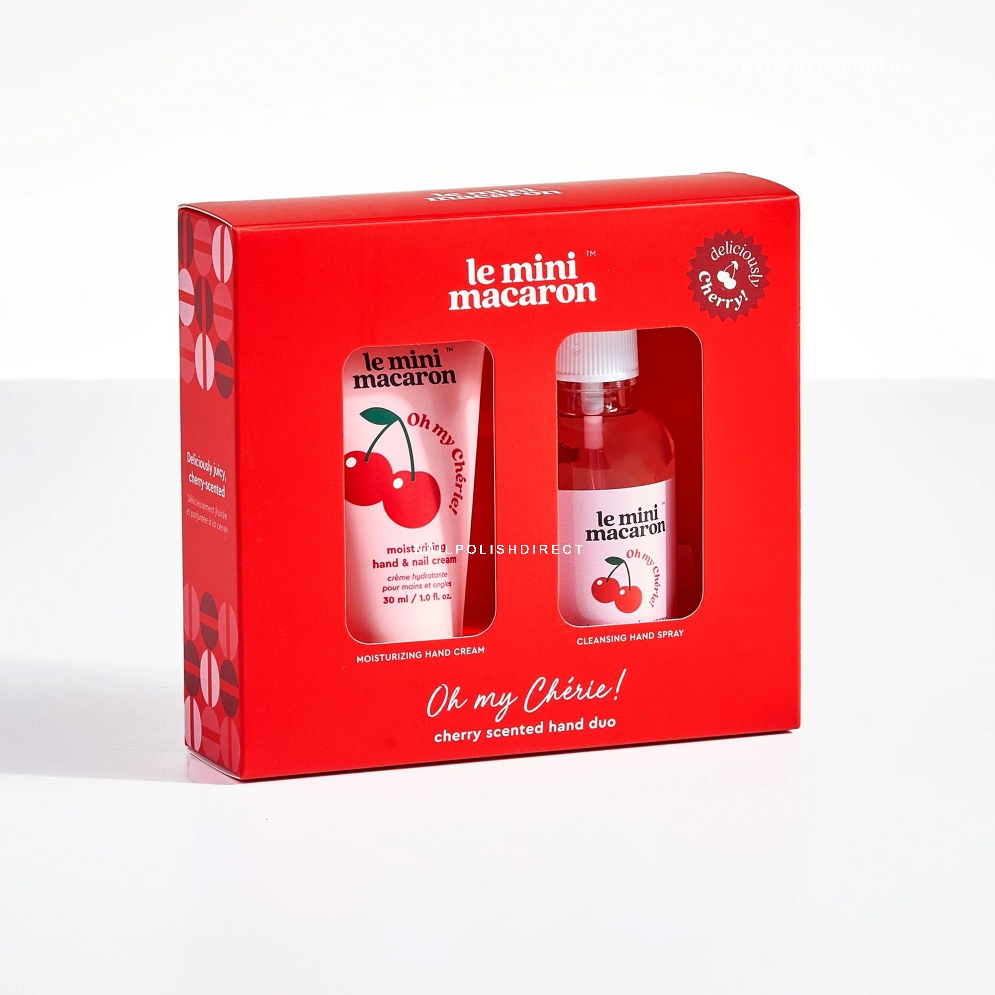Le Mini Macaron Oh My Cherie - Cherry Scented Hand Duo | Nail