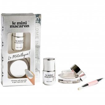 Le Métallique - Chrome Powder & Mini Gel Polish Topcoat Set (1 x 1g, 1 x 4g)