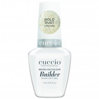 LED/UV Soak Off Gel Polish Brush On Colour Builder - Gold Dust 13ml (CPGL6353)