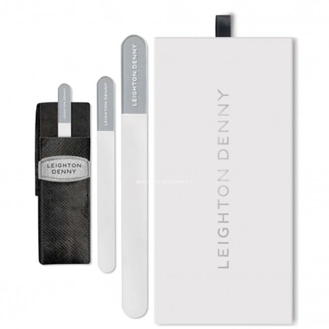 Leighton Denny Crystal Nail File Trio Set with Eco Case (LDE719)