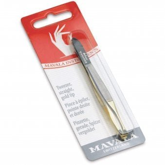Lifetime Guarantee Accessories - Gold Tip Straight Tweezers (71701)