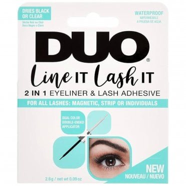 Line It Lash It 2-in-1 Eyeliner & False Eyelash Adhesive - Black & Clear 2.6g (64160INT)