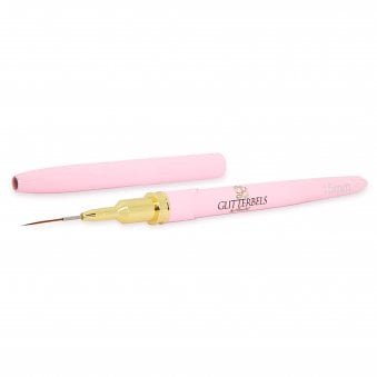 Liner Brush with Lid - Nail Art Gel Liner Brush - 15mm (BRUSH013-15MM)