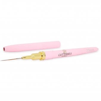 Liner Brush with Lid - Nail Art Gel Liner Brush - 20mm (BRUSH013-20MM)