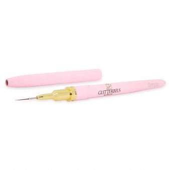 Liner Brush with Lid - Nail Art Gel Liner Brush - 9mm (BRUSH013-9MM)