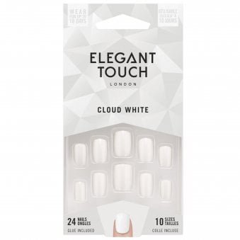 Long Wearing False Nails - Core Colours - Cloud White (OA4022916)