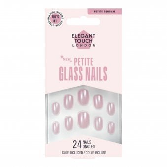 Long Wearing Petite Glass False Nails - Sugar Snow (OA4023109)