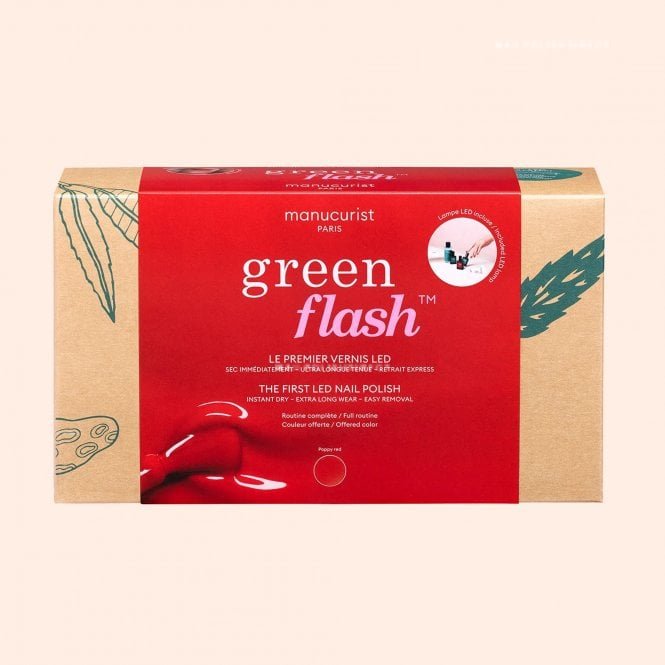 Manucurist Green Flash Essentials Retail Kit 24W - Poppy Red