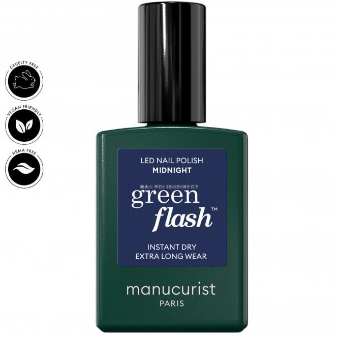 Manucurist Green Flash Hema & TPO Free Gel Polish - Midnight 15ml (51459)