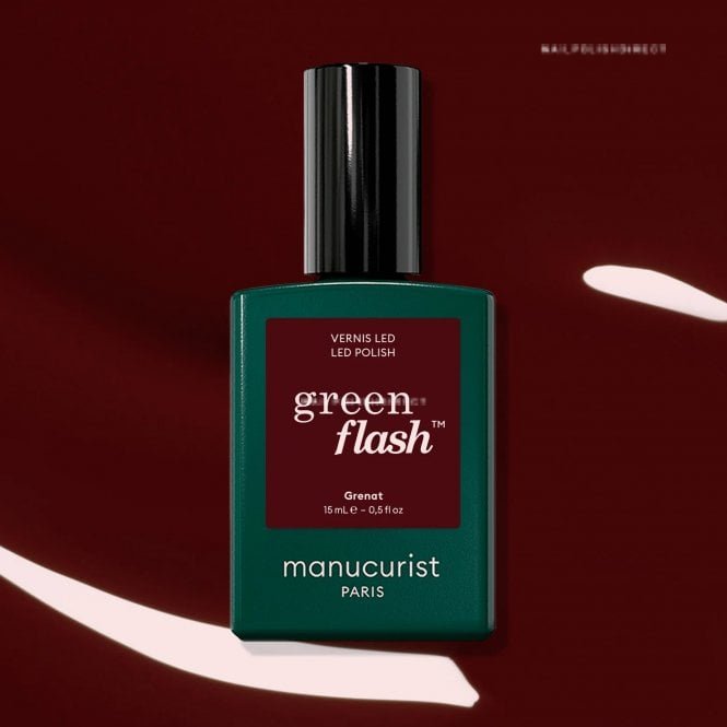 Manucurist Green Flash Hema & TPO Free Gel Polish - Grenat 15ml