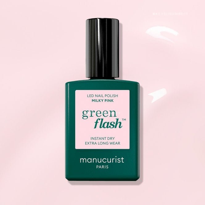 Manucurist Green Flash Hema & TPO Free Gel Polish - Milky Pink 15ml (51100)