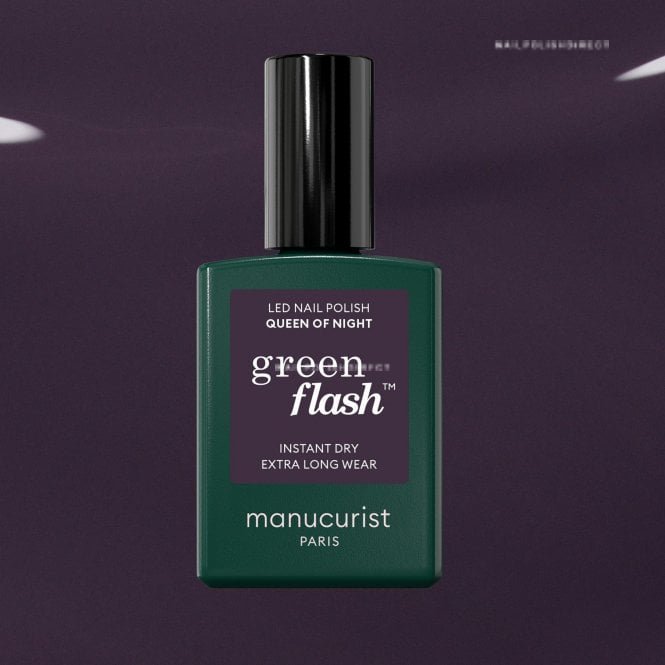 Manucurist Green Flash Hema & TPO Free Gel Polish - Queen Of Night 15ml (51105)