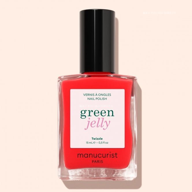 Manucurist Green Vegan-Friendly Jelly Nail Polish - Twizzle 15ml 